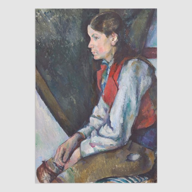 Paul Cezanne - Boy in the Red Vest Tissue Paper (Creator Uploaded)