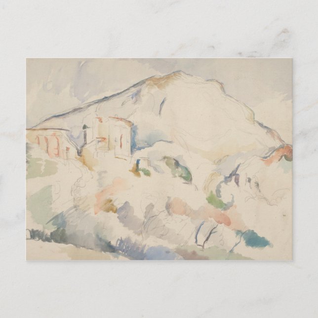 Paul Cezanne-Chateau Noir and Mont Sainte-Victoire Postcard (Front)