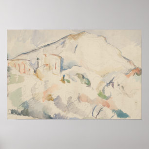 Paul Cezanne-Chateau Noir and Mont Sainte-Victoire Poster