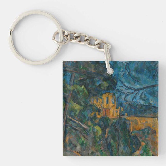 Paul Cezanne - Chateau Noir Key Ring (Front)