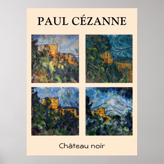 Paul Cezanne - Chateau Noir Masterpieces Selection Poster (Front)