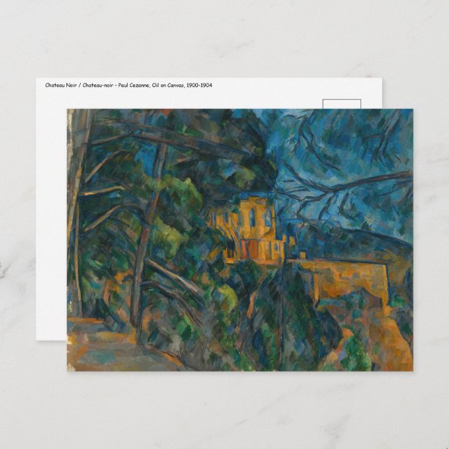 Paul Cezanne - Chateau Noir Postcard (Front/Back)