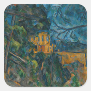 Paul Cezanne - Chateau Noir Poster Square Sticker