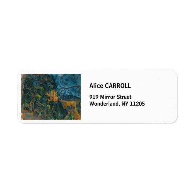 Paul Cezanne - Chateau Noir Return Address Label (Front)