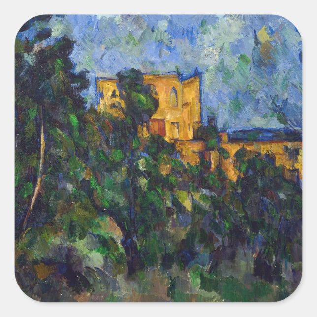 Paul Cezanne - Chateau Noir Square Sticker (Front)