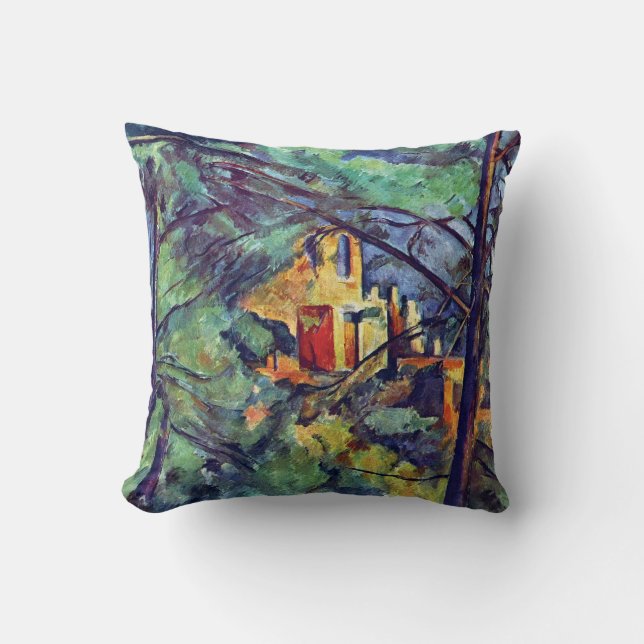 Paul Cezanne - Chateau Noir The Black Manor Cushion (Front)