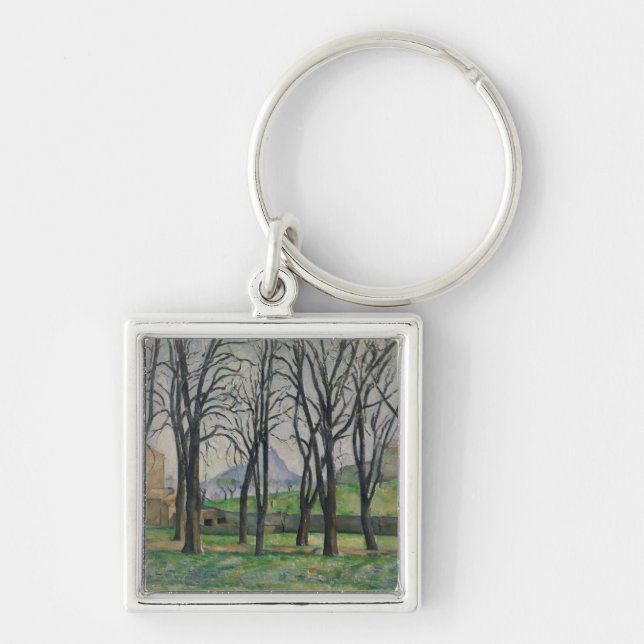 Paul Cezanne | Chestnut Trees at Jas de Bouffan, c Key Ring (Front)