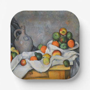 Paul Cezanne - Curtain, Jug and Fruit Bowl Paper Plate