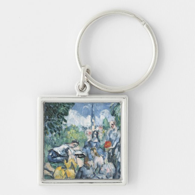 Paul Cezanne | Dejeuner sur l'herbe, 1876-77 Key Ring (Front)