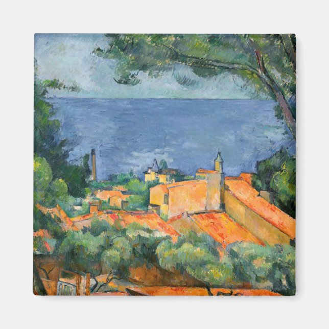 Paul Cezanne - Estaque with Red Roofs Magnet (Front)