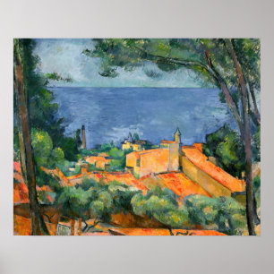 Paul Cezanne - Estaque with Red Roofs Poster