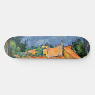 Paul Cezanne - Estaque with Red Roofs Skateboard