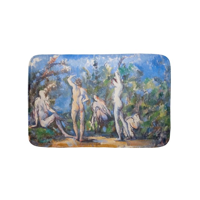 Paul Cezanne - Five Bathers Bath Mat (Front)