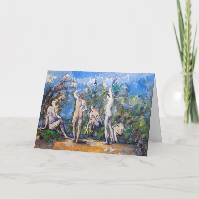 Paul Cezanne - Five Bathers Card (Front)