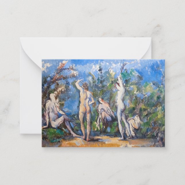 Paul Cezanne - Five Bathers Card (Front)