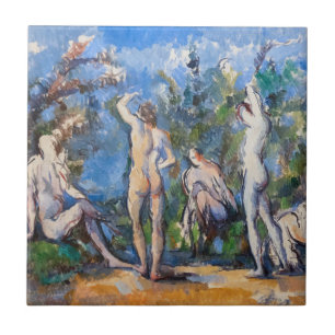Paul Cezanne - Five Bathers Ceramic Tile