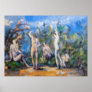 Paul Cezanne - Five Bathers Poster
