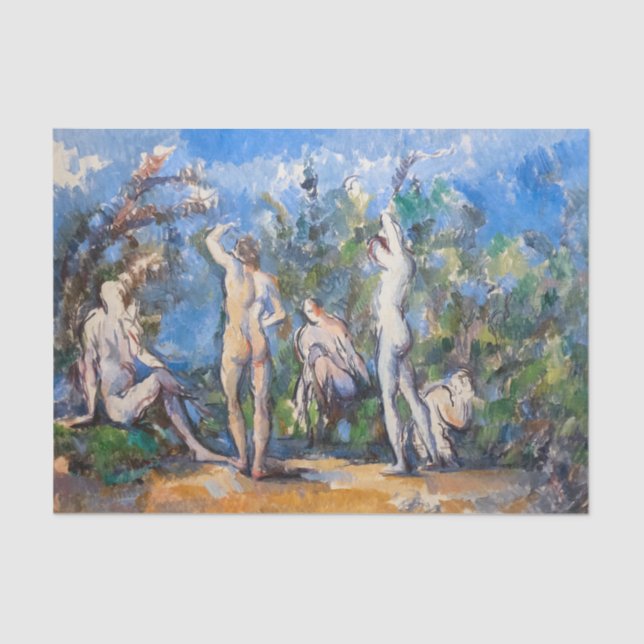 Paul Cezanne - Five Bathers Tissue Paper (Front)