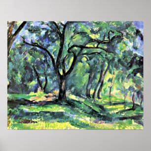Paul Cezanne — forest Poster