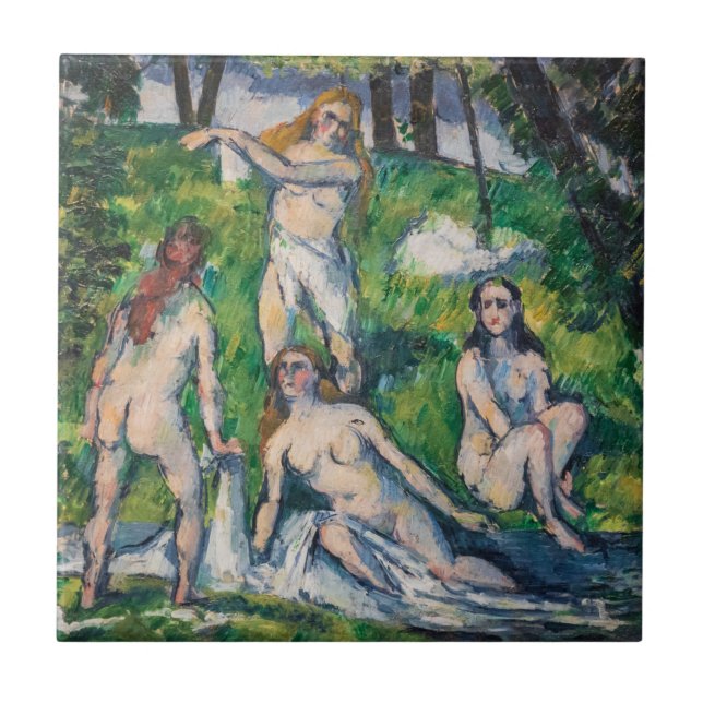 Paul Cezanne - Four Bathers Ceramic Tile (Front)