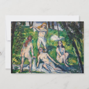 Paul Cezanne - Four Bathers Invitation