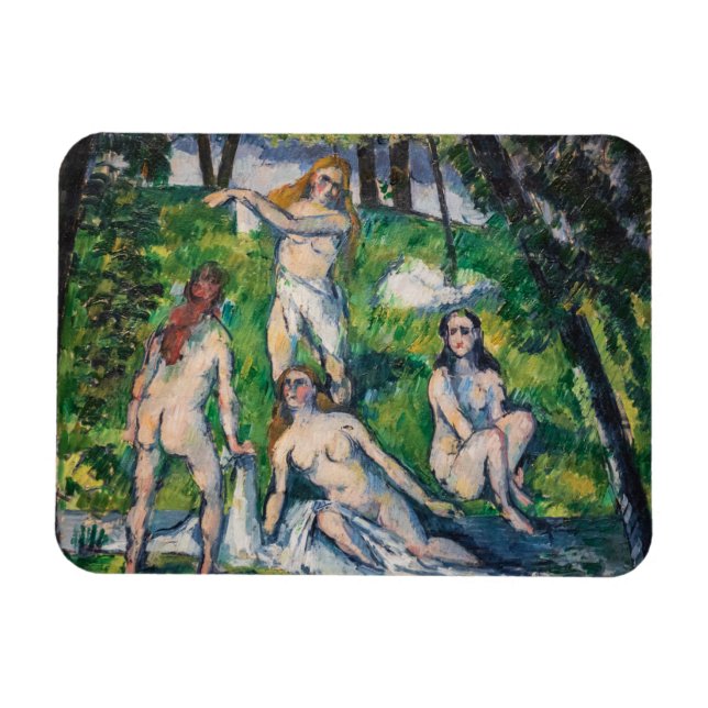 Paul Cezanne - Four Bathers Magnet (Horizontal)