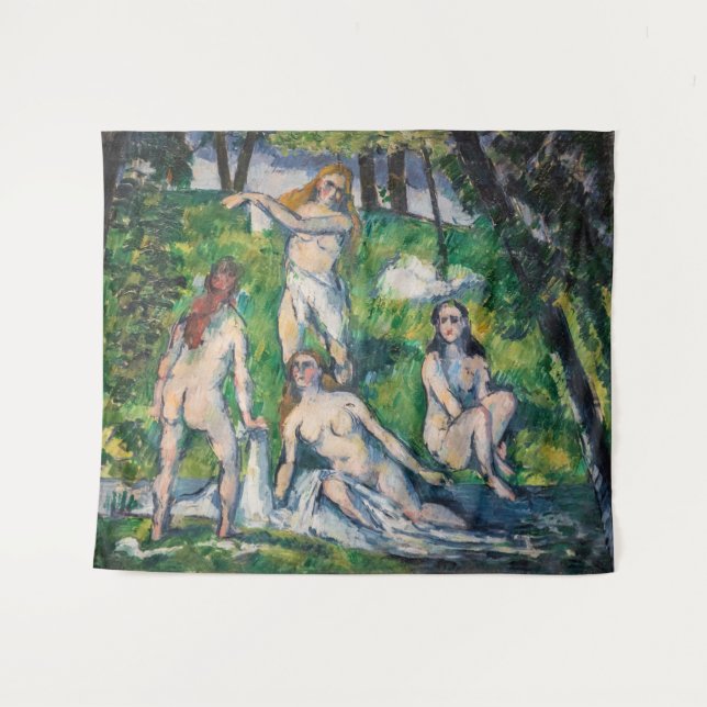 Paul Cezanne - Four Bathers Tapestry (Front (Horizontal))