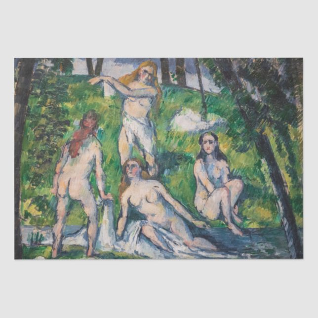 Paul Cezanne - Four Bathers Tissue Paper (Front)