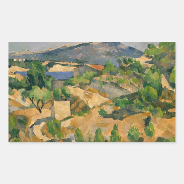 Paul Cezanne - Francois Zola Dam Rectangular Sticker (Front)