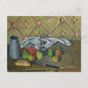 Paul Cezanne   Fruit, Serviette and Milk Jug, c.18 Postcard