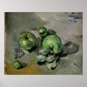 Paul Cezanne   Green Apples, c.1872-73 Poster