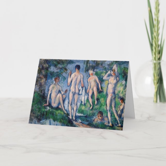 Paul Cezanne - Group of Bathers Card (Front)