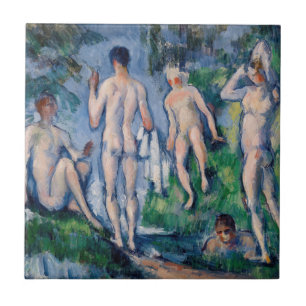 Paul Cezanne - Group of Bathers Ceramic Tile