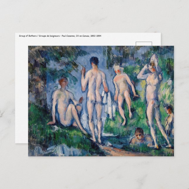 Paul Cezanne - Group of Bathers Postcard (Front/Back)