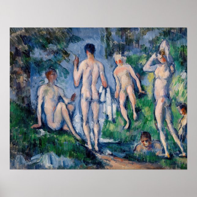 Paul Cezanne - Group of Bathers Poster (Front)
