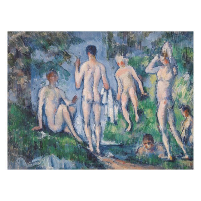 Paul Cezanne - Group of Bathers Tablecloth (Front (Horizontal))