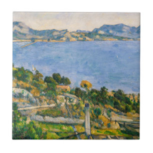 Paul Cezanne - Gulf of Marseille seen from Estaque Ceramic Tile