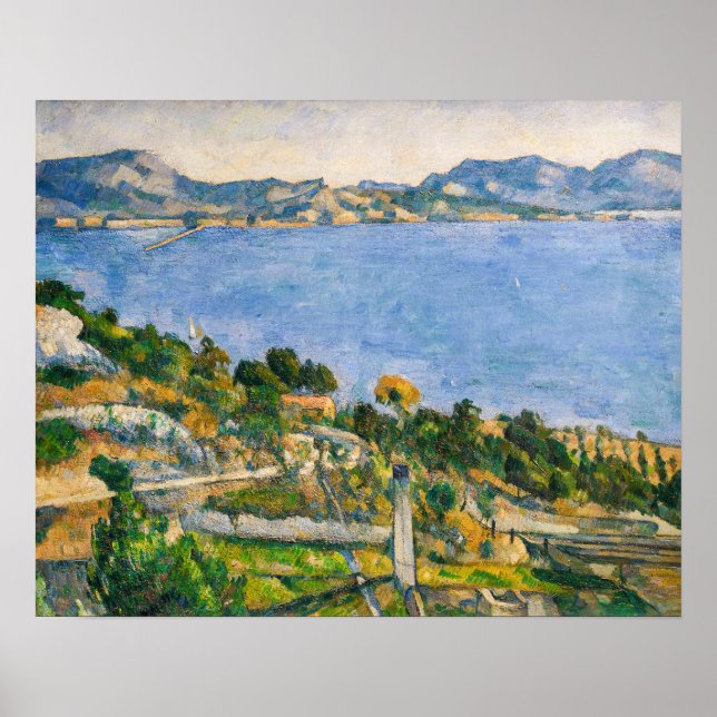 Paul Cezanne - Gulf of Marseille seen from Estaque Poster (Front)