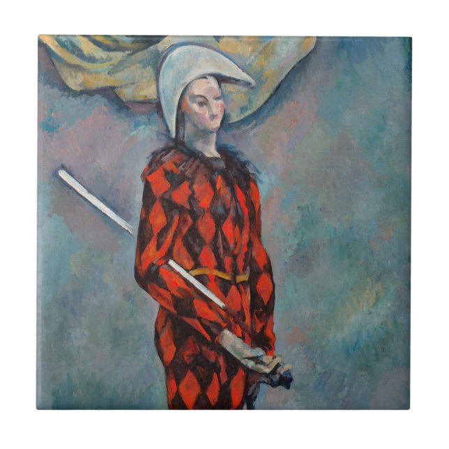 Paul Cezanne - Harlequin Ceramic Tile (Front)