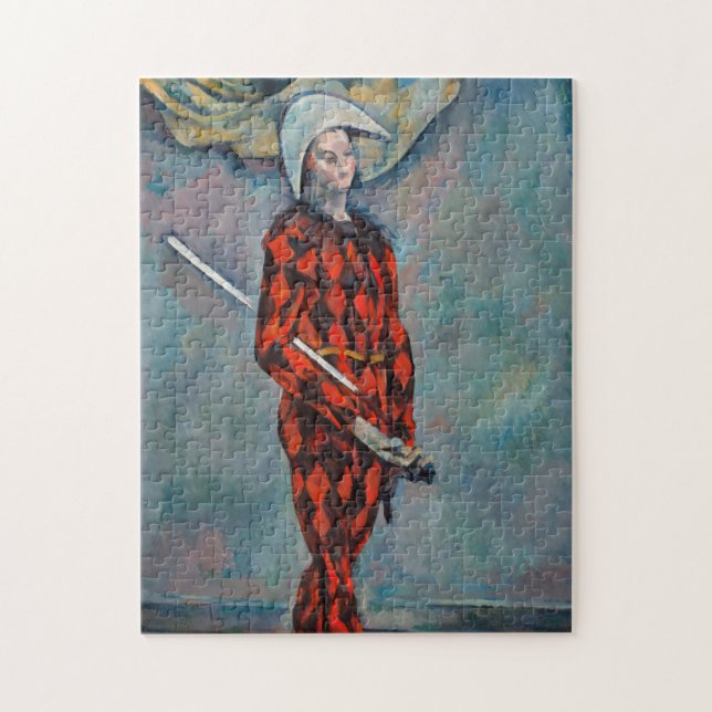 Paul Cezanne - Harlequin Jigsaw Puzzle (Vertical)
