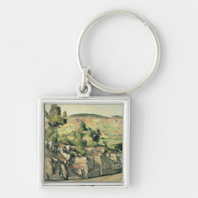 Paul Cezanne | Hillside in Provence, c.1886-90 Key Ring (Front)