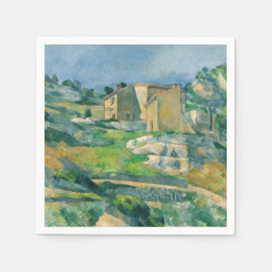 Paul Cezanne - Houses in Provence, Riaux Valley Napkin