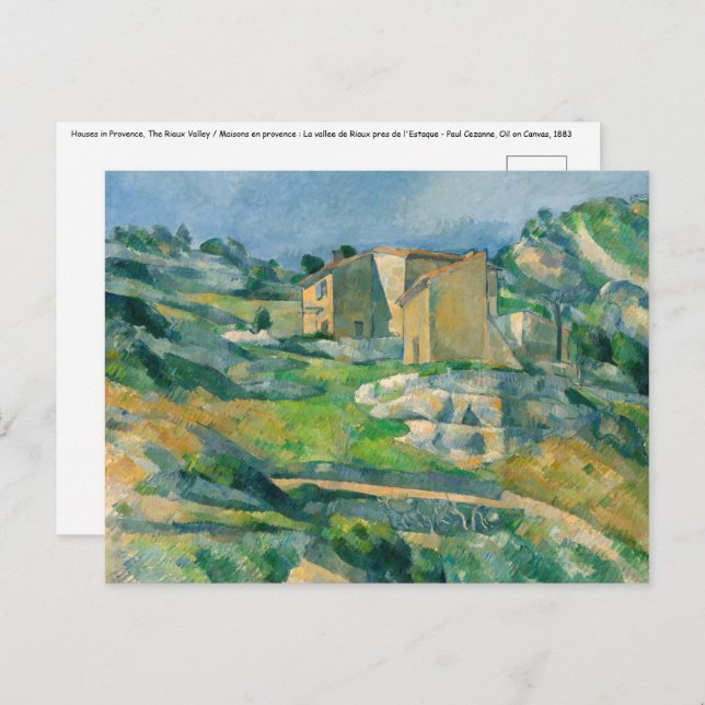 Paul Cezanne - Houses in Provence, Riaux Valley Postcard (Front/Back)