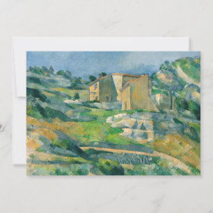 Paul Cezanne - Houses in Provence, Riaux Valley Thank You Card