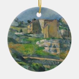 Paul Cezanne   Houses in the Provence: The Riaux V Ceramic Tree Decoration