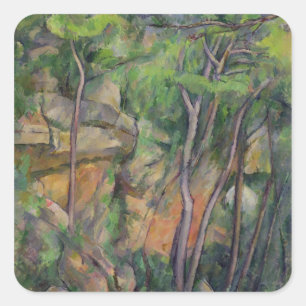 Paul Cezanne In the Park of Chateau Noir, c.1896 Square Sticker
