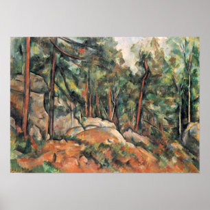 Paul Cezanne - In the woods Poster