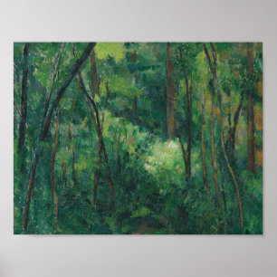 Paul Cezanne - Interior of a Forest Poster
