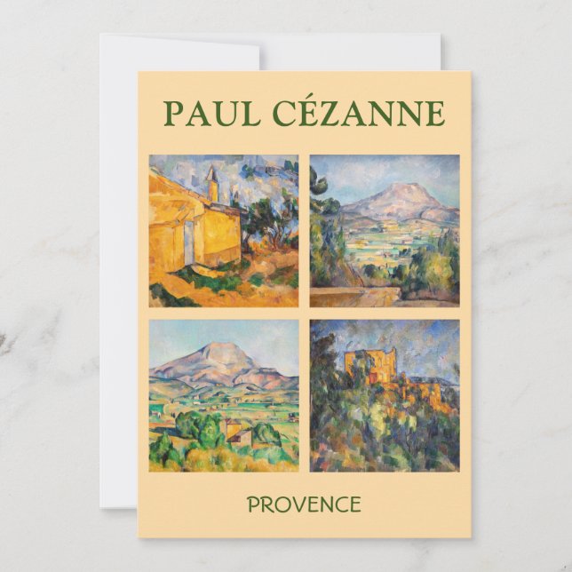 Paul Cezanne - Landscape Masterpieces Selection Invitation (Front)
