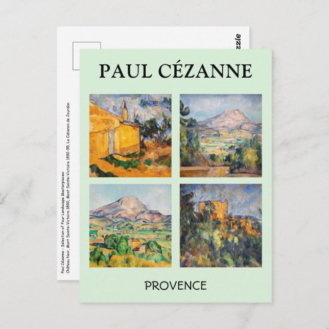 Paul Cezanne - Landscape Masterpieces Selection Postcard (Front/Back)